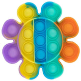 Pastel Rainbow Flower Pop Bubble Sensory Fidget Toy image 0